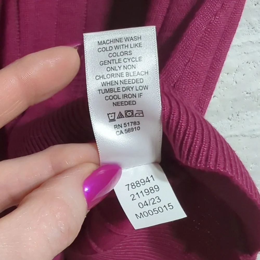 Pink Knit Sweater Top - Picture 7 of 7